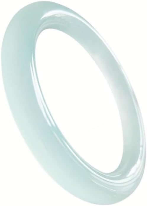 URED Floating Green Jade Bangle Bracelet For Women Narrow Feng Shui Bracelet Good Luck jade Bangle Genuine Healing For Woman Yoga meditation mother gift Birthday good luck