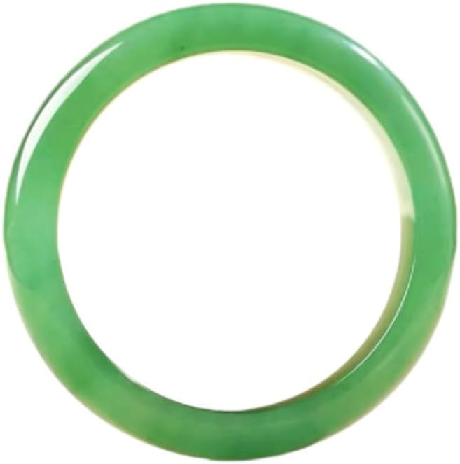 URED Floating Green Jade Bangle Bracelet For Women Narrow Feng Shui Bracelet Good Luck jade Bangle Genuine Healing For Woman Yoga meditation mother gift Birthday good luck