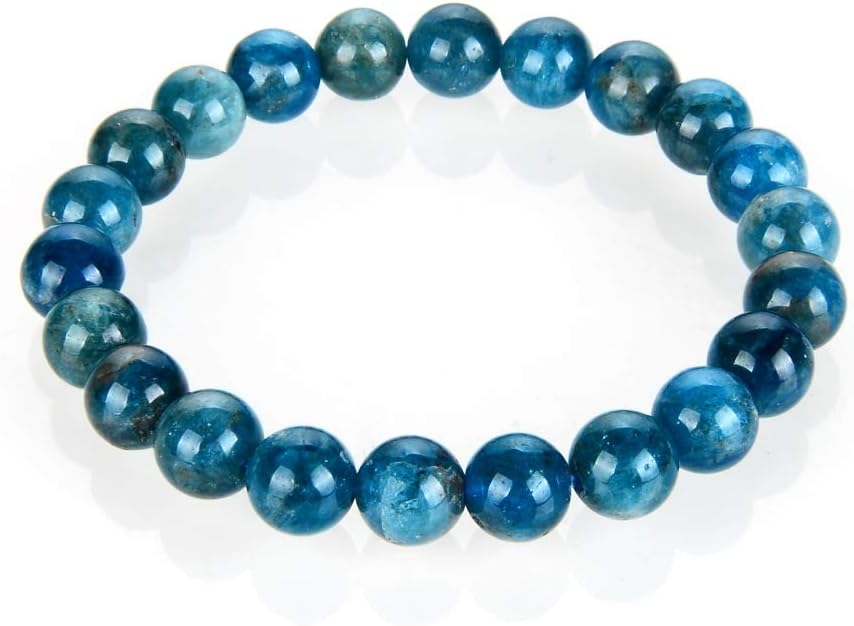 Adabele 1pc Natural Stretch Gemstone Bracelet 8mm (0.31") Bead 7 Inch to 8.5 inch Healing Crystal Energy Quartz Chakra Jewelry Women Men Birthday Gift
