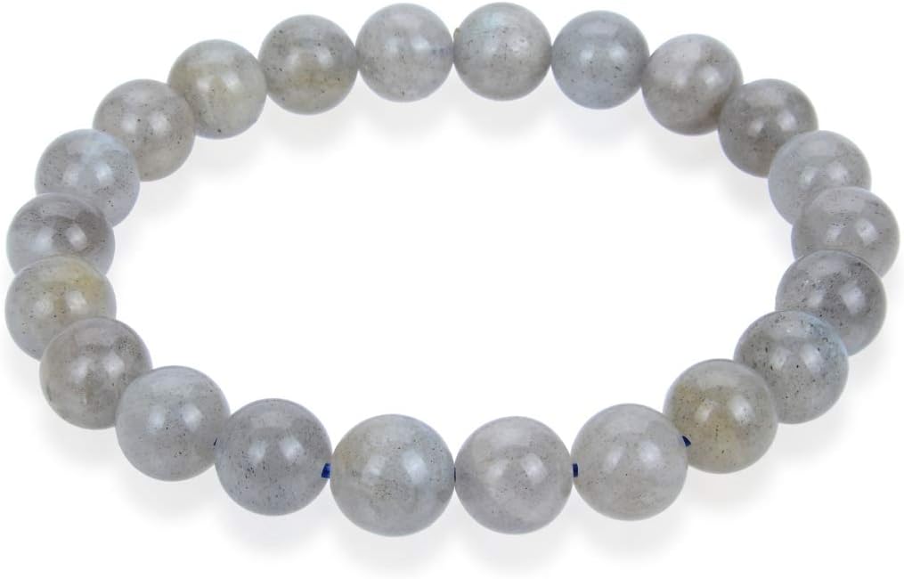 Adabele 1pc Natural Stretch Gemstone Bracelet 8mm (0.31") Bead 7 Inch to 8.5 inch Healing Crystal Energy Quartz Chakra Jewelry Women Men Birthday Gift