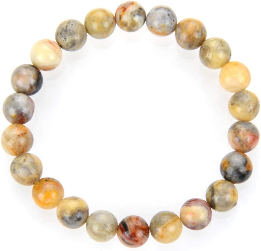 Adabele 1pc Natural Stretch Gemstone Bracelet 8mm (0.31") Bead 7 Inch to 8.5 inch Healing Crystal Energy Quartz Chakra Jewelry Women Men Birthday Gift
