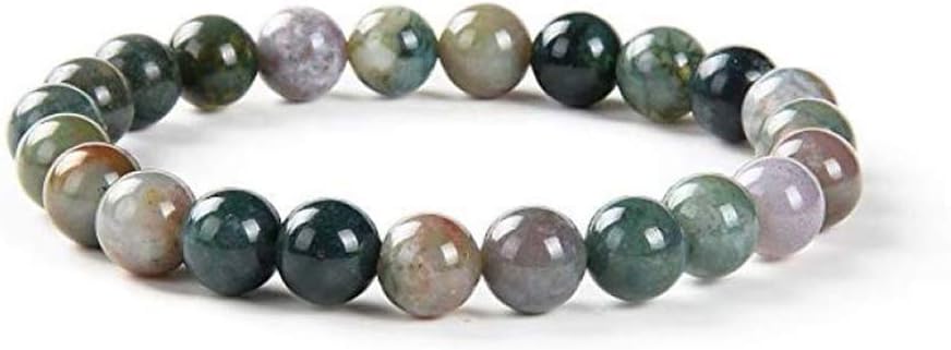 Adabele 1pc Natural Stretch Gemstone Bracelet 8mm (0.31") Bead 7 Inch to 8.5 inch Healing Crystal Energy Quartz Chakra Jewelry Women Men Birthday Gift