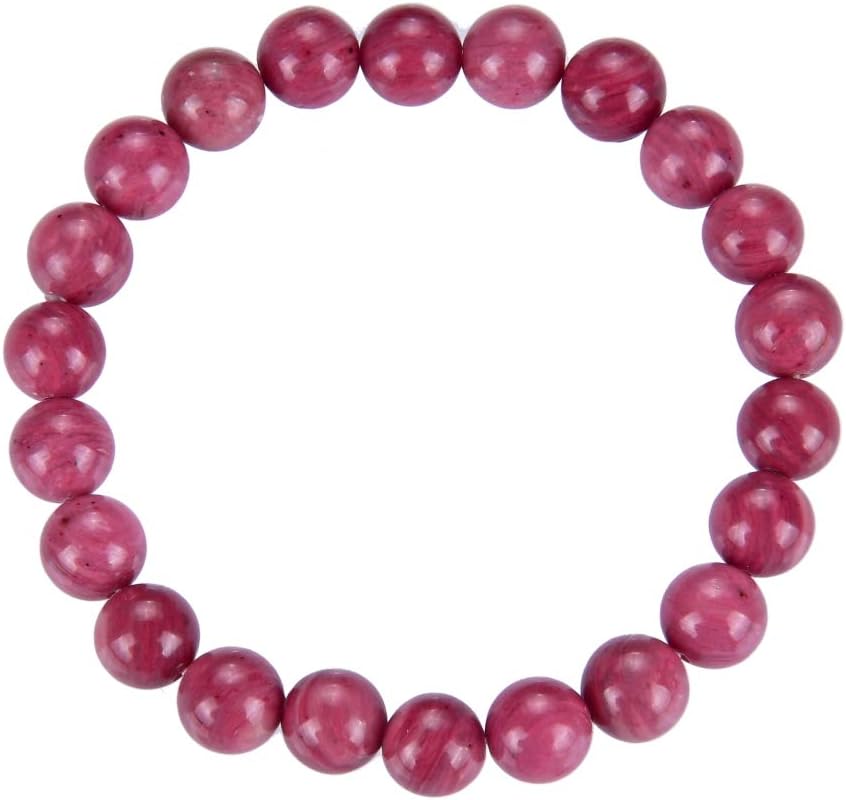 Adabele 1pc Natural Stretch Gemstone Bracelet 8mm (0.31") Bead 7 Inch to 8.5 inch Healing Crystal Energy Quartz Chakra Jewelry Women Men Birthday Gift