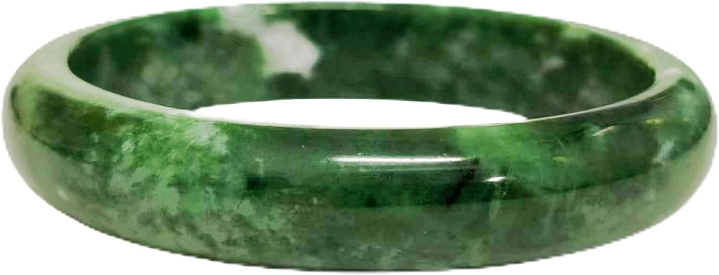 Jade Bracelet For Women, Green Stone Bangle Natural Gradient Chinese Style Bracelets With Box Wealth Fortune Healing Protection Good Luck Jewelry Gift