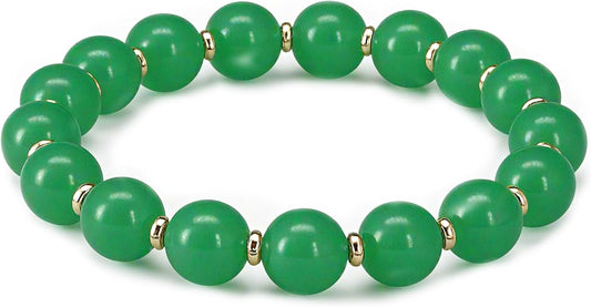 Feng Shui Natural Stone Bracelet – Natural Yellow Stone for Luck & Confidence Handmade 10mm Energy Jewelry for Men & Women Uplifting Gift with Gift Box