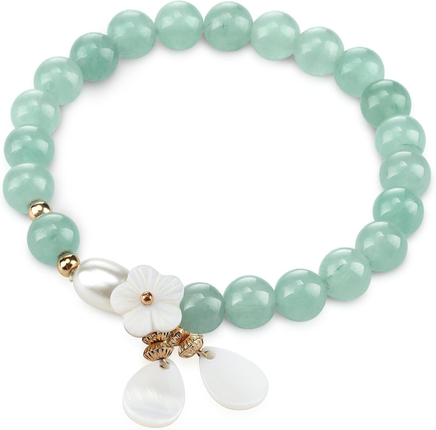 Landical 2.4 Inch Natural Jade Bangle Bracelet for Women Elegant Jade Bangle Bracelet with Jewelry Box Good Luck Jewelry Gift