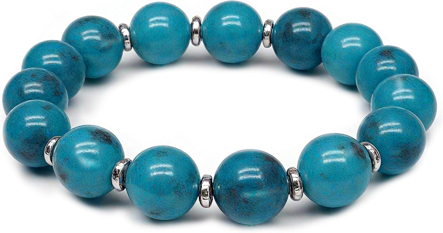 Feng Shui Natural Stone Bracelet – Natural Yellow Stone for Luck & Confidence Handmade 10mm Energy Jewelry for Men & Women Uplifting Gift with Gift Box