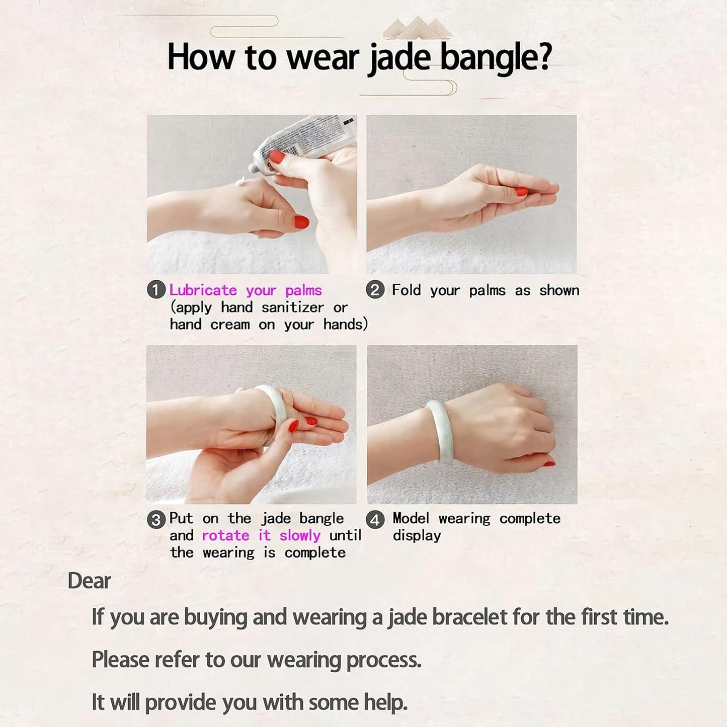 Natural Green Jade Bangle Bracelet for Women Genuine with Certificate丨100% Grade A Jade Handmade Bracelets - Healing Protection Good Luck Bracelet Bangles with Jewelry Box (54-64mm)