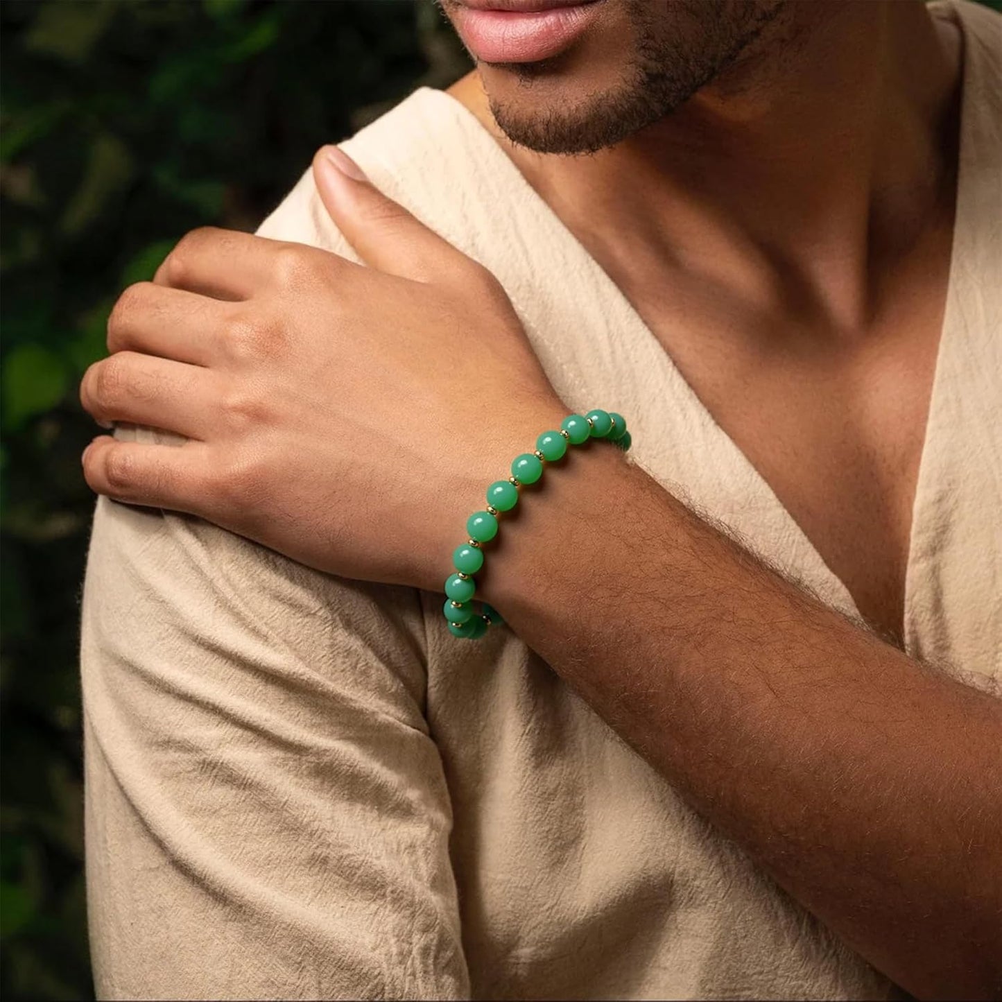 Feng Shui Natural Stone Bracelet – Natural Yellow Stone for Luck & Confidence Handmade 10mm Energy Jewelry for Men & Women Uplifting Gift with Gift Box