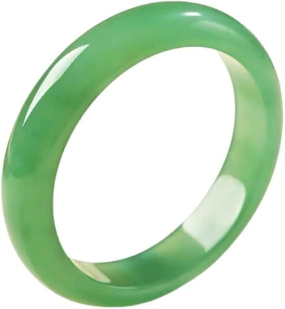 URED Floating Green Jade Bangle Bracelet For Women Narrow Feng Shui Bracelet Good Luck jade Bangle Genuine Healing For Woman Yoga meditation mother gift Birthday good luck