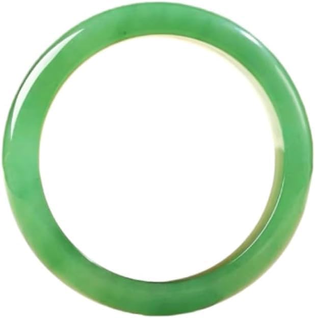 URED Floating Green Jade Bangle Bracelet For Women Narrow Feng Shui Bracelet Good Luck jade Bangle Genuine Healing For Woman Yoga meditation mother gift Birthday good luck