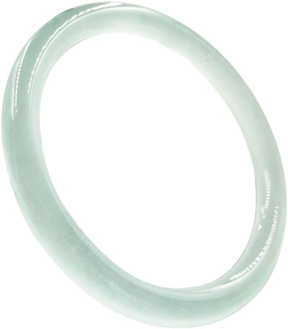 URED Floating Green Jade Bangle Bracelet For Women Narrow Feng Shui Bracelet Good Luck jade Bangle Genuine Healing For Woman Yoga meditation mother gift Birthday good luck