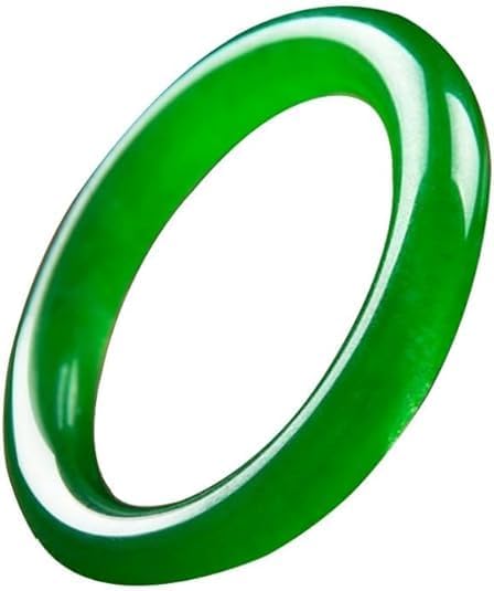 URED Floating Green Jade Bangle Bracelet For Women Narrow Feng Shui Bracelet Good Luck jade Bangle Genuine Healing For Woman Yoga meditation mother gift Birthday good luck