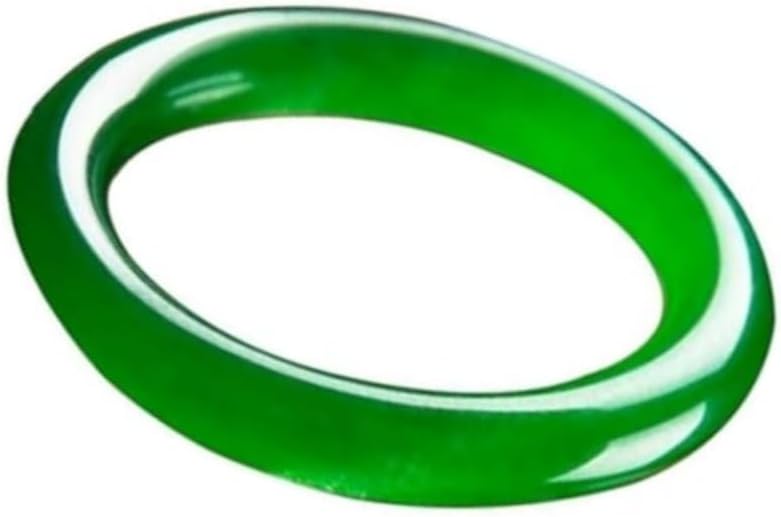URED Floating Green Jade Bangle Bracelet For Women Narrow Feng Shui Bracelet Good Luck jade Bangle Genuine Healing For Woman Yoga meditation mother gift Birthday good luck