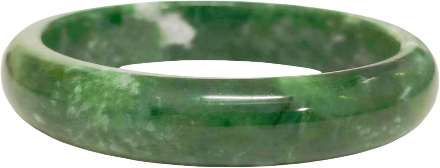 Jade Bracelet For Women, Green Stone Bangle Natural Gradient Chinese Style Bracelets With Box Wealth Fortune Healing Protection Good Luck Jewelry Gift