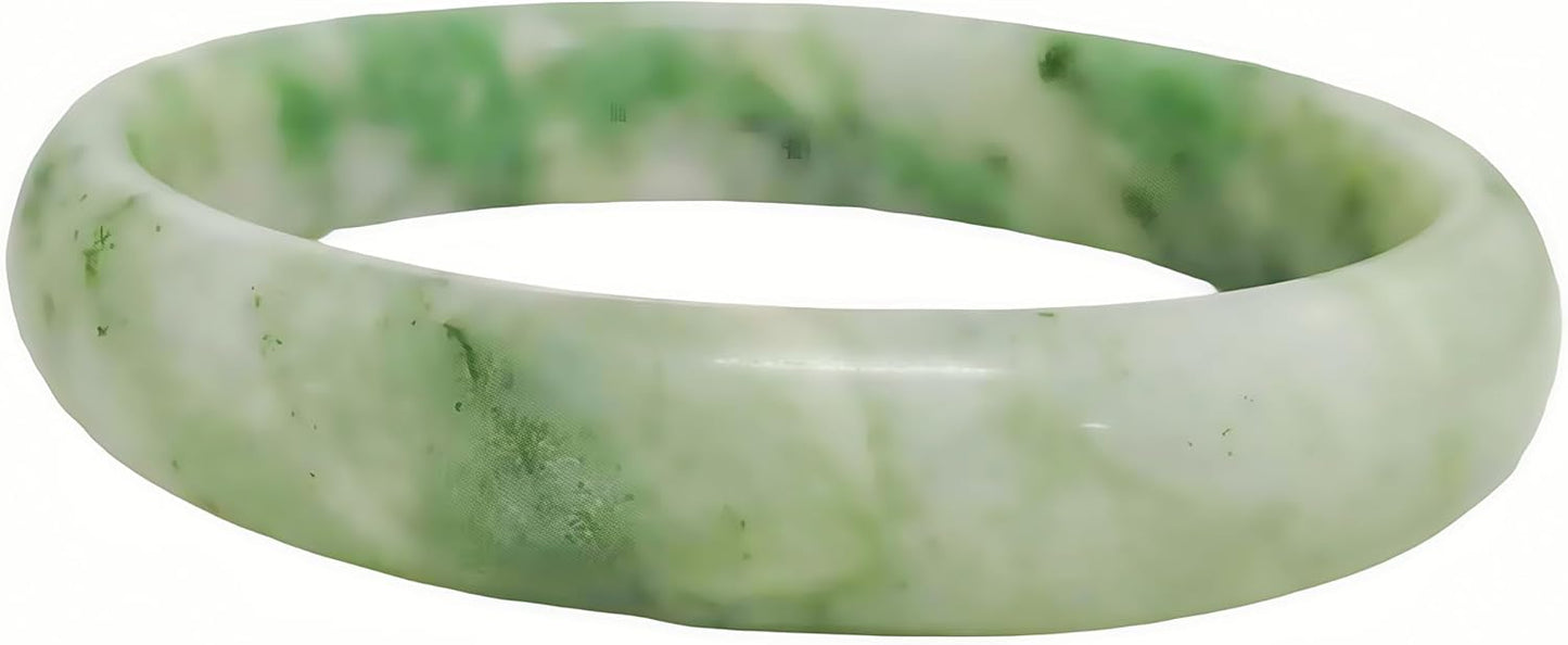Jade Bracelet For Women, Green Stone Bangle Natural Gradient Chinese Style Bracelets With Box Wealth Fortune Healing Protection Good Luck Jewelry Gift