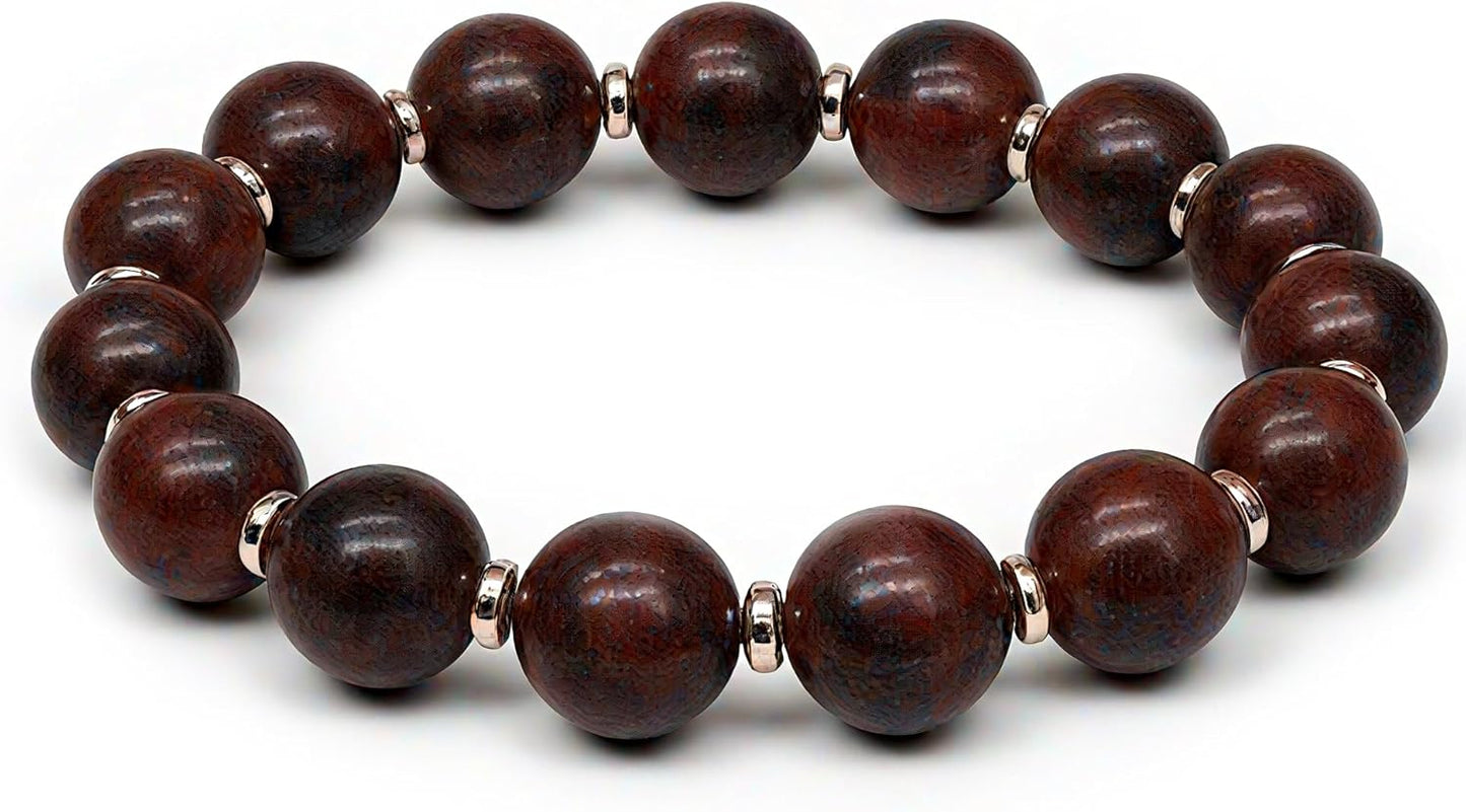 Feng Shui Natural Stone Bracelet – Natural Yellow Stone for Luck & Confidence Handmade 10mm Energy Jewelry for Men & Women Uplifting Gift with Gift Box