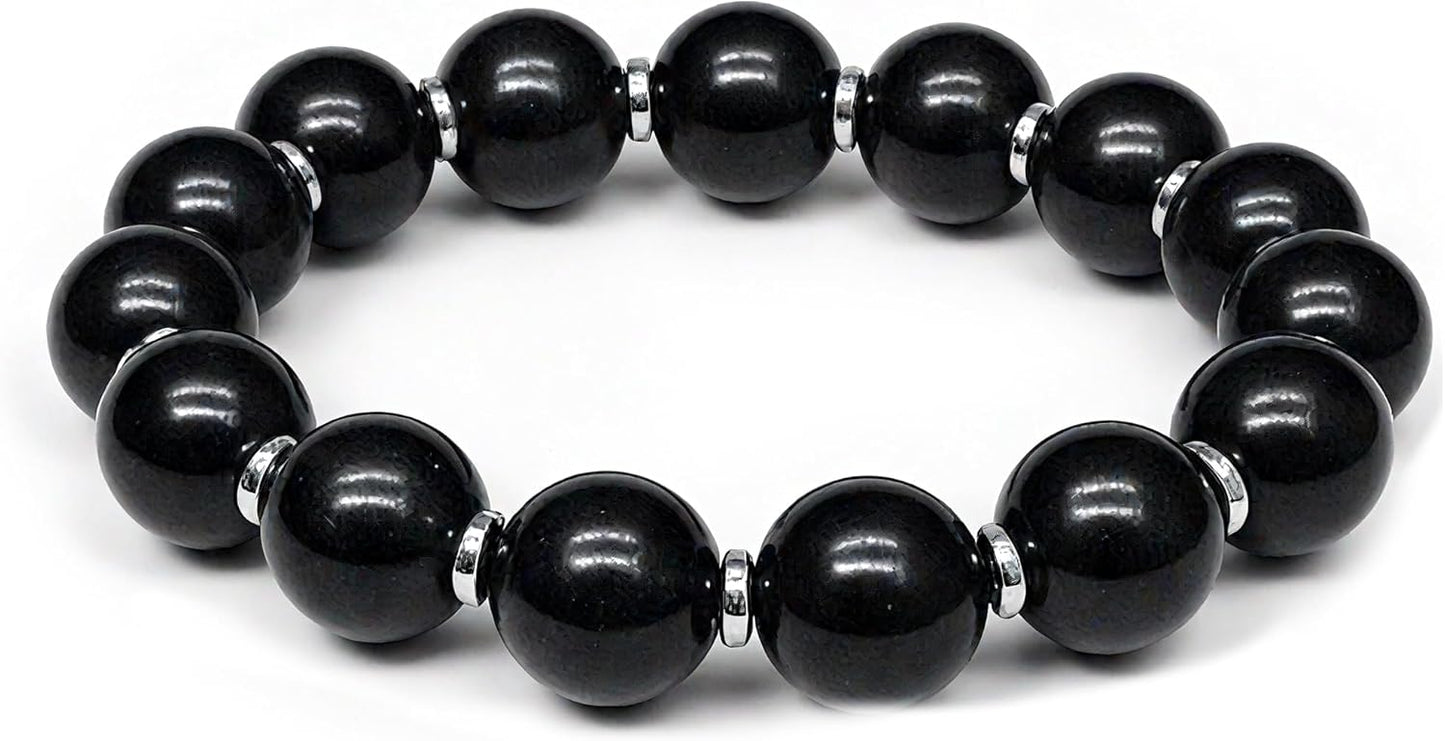 Feng Shui Natural Stone Bracelet – Natural Yellow Stone for Luck & Confidence Handmade 10mm Energy Jewelry for Men & Women Uplifting Gift with Gift Box